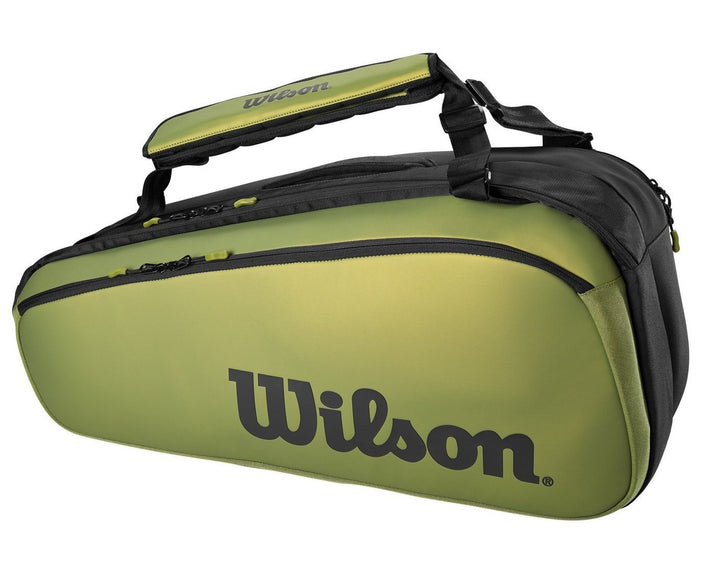 Wilson Super Tour 9-Racquet Bag Green Matte/Black WR8016801001 Blade Series Bags Wilson 