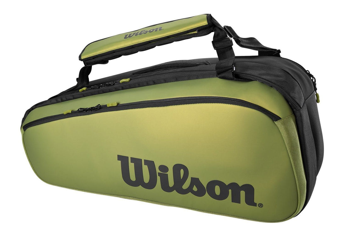 Wilson Super Tour 9-Racquet Bag Green Matte/Black WR8016801001 Blade Series Bags Wilson 