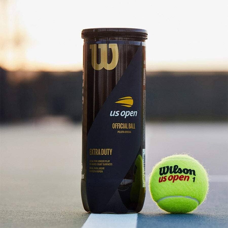 Wilson US Open Extra Duty Tennis Balls 3 Ball Can - 4 pack (12
