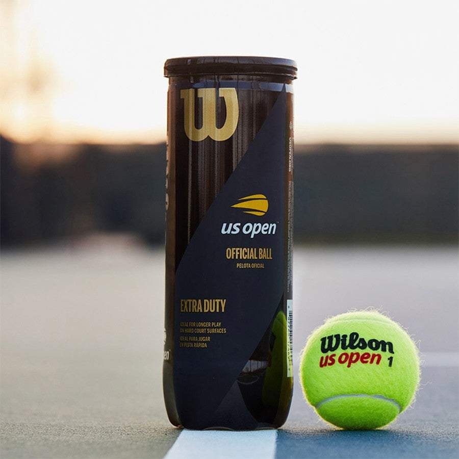 Boîte de 3 balles de tennis Wilson US Open Extra Duty – Sports Virtuoso
