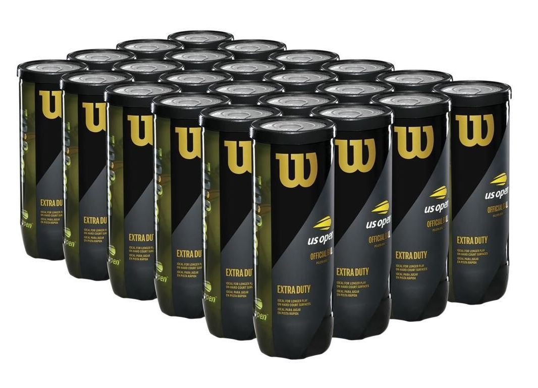 Wilson US Open Extra Duty Tennis Balls Case - 24 of 3 Ball Cans (72 balls) Tennis balls Wilson 