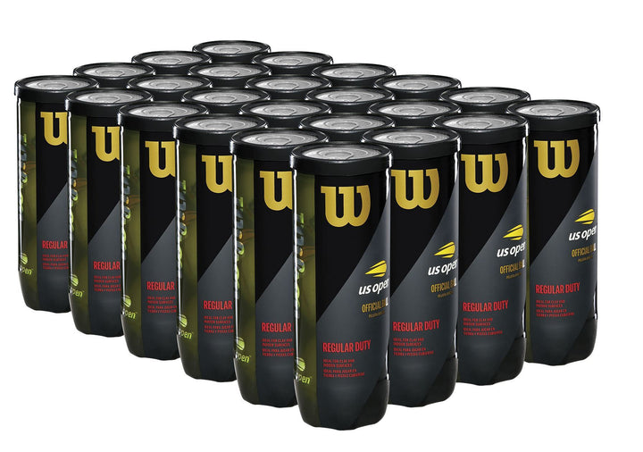 Wilson US Open Regular Duty for Clay Court and Indoor Surfaces Tennis Balls Case - 24 of 3 Ball Cans (72 balls) Tennis balls Wilson 