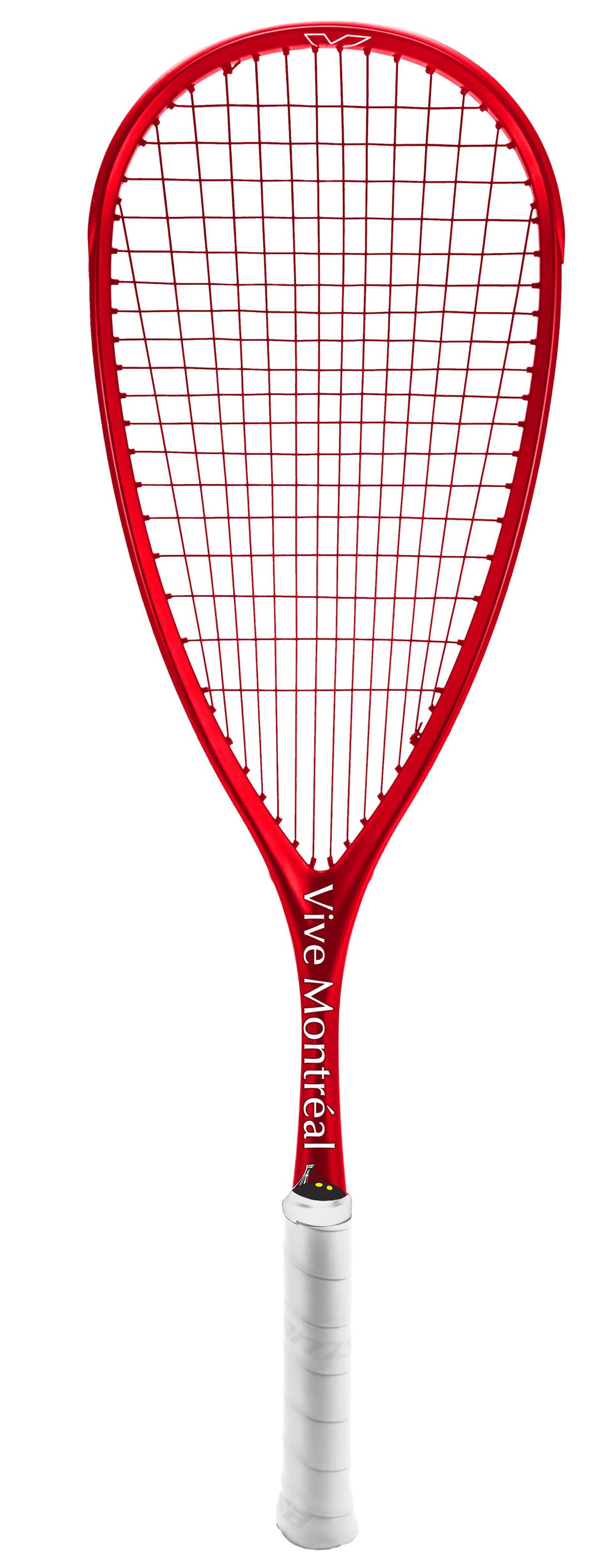 Xamsa Onyx eXposed - Vive Montreal - Limited Edition Squash Racquet Squash Racquets Xamsa Strung with Xamsa PM18 Red with Canada Stencil 