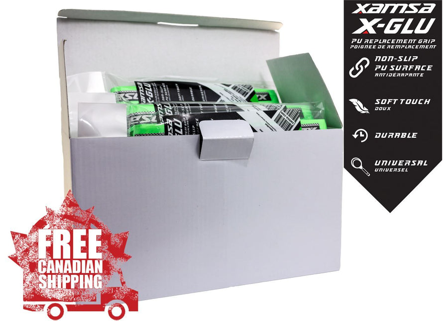 Xamsa X-GLU Green Replacement Grips - Box of 25 Grips Xamsa Lime 