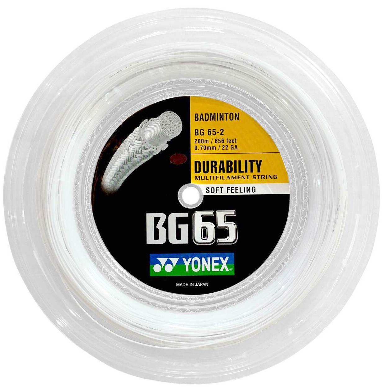 Yonex BG-65 Badminton String 200m Reel Badminton Strings Yonex 