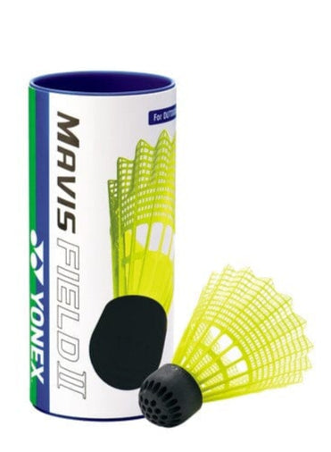 Yonex Mavis Field 2 Shuttle 1/4 dozen (3 in the tube) - Blue Cap - Medium Speed Nylon Shuttlecocks Yonex 