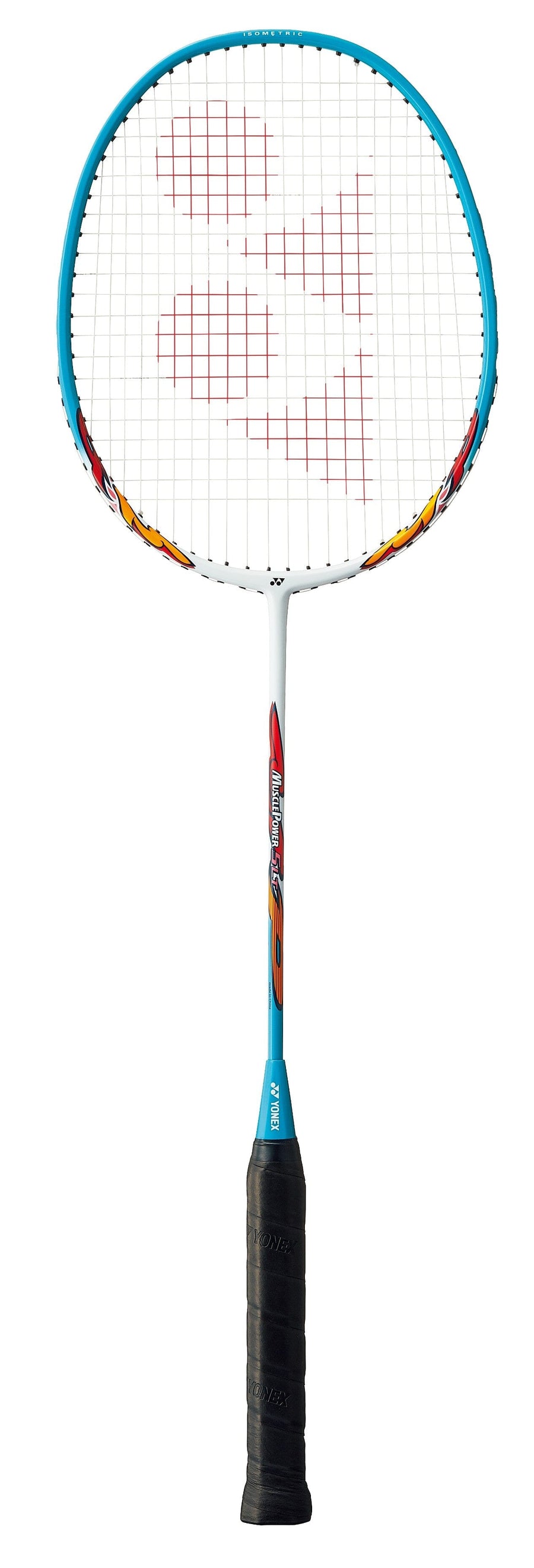 Yonex Muscle Power 5LT White / Turquoise Badminton Racquet Strung Badminton Racquets Yonex 