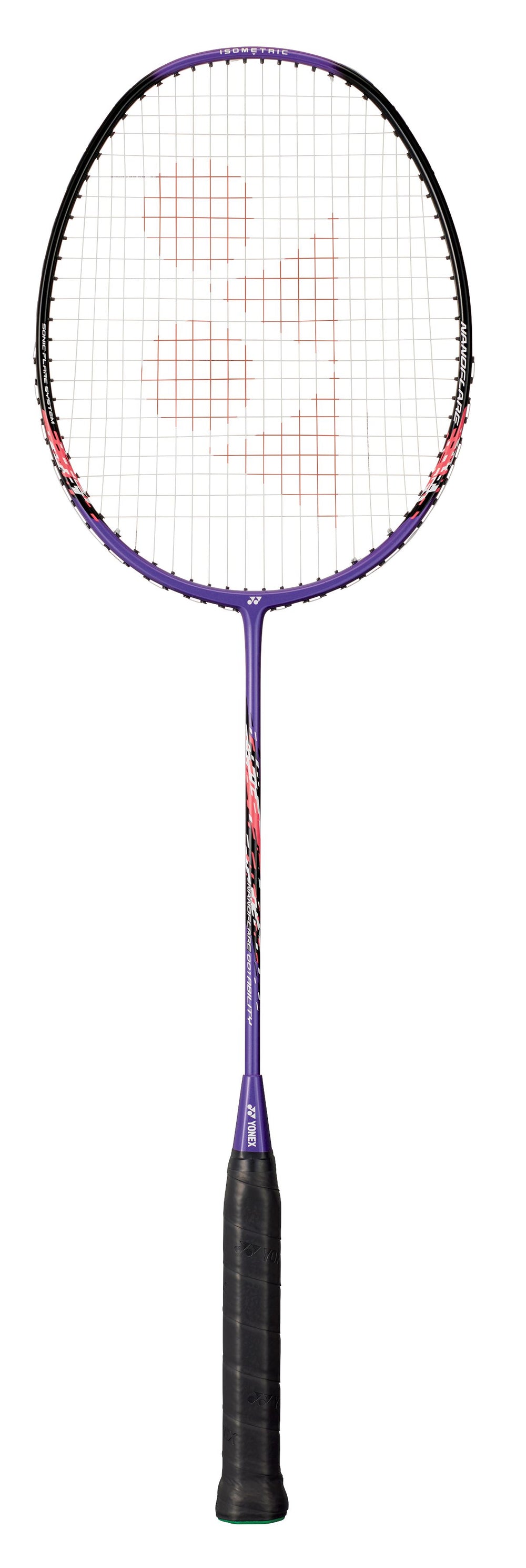 Yonex Nanoflare 001 Ability Badminton Racquet Strung Badminton Racquets Yonex G5 Dark Purple 