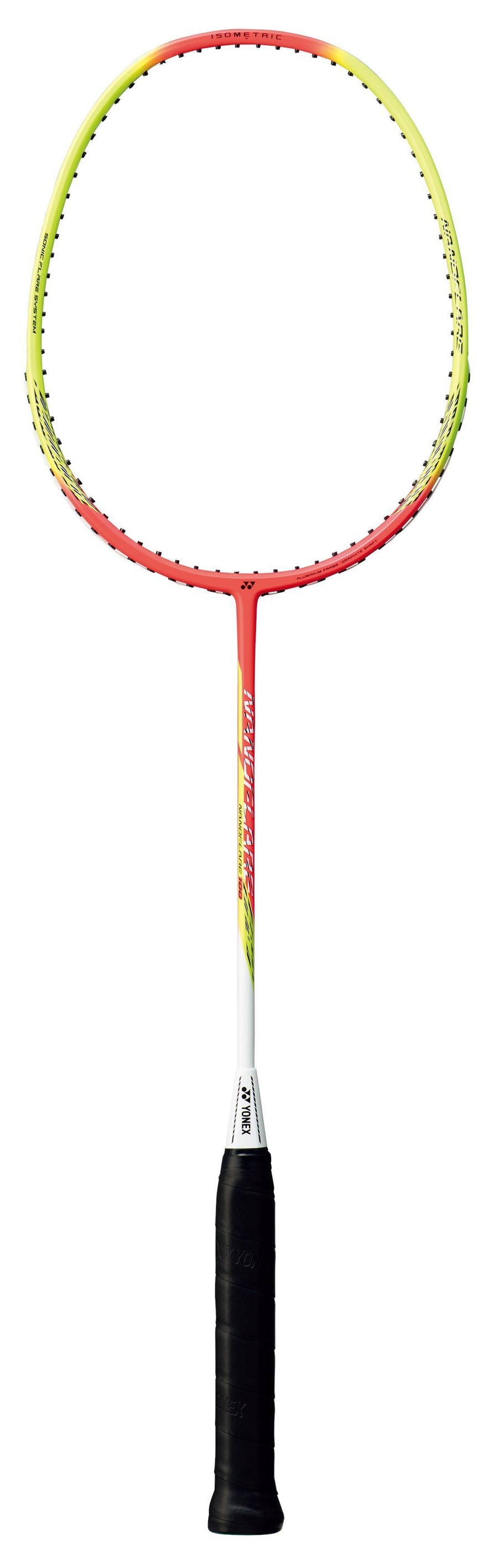 Yonex Nanoflare 100 3U Badminton Racket Strung Badminton Racquets Yonex G5 Pink/Yellow 