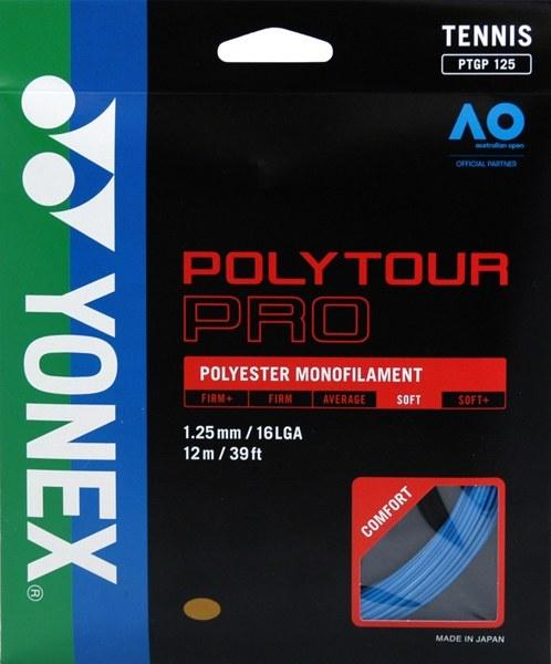 Yonex Poly Tour Pro 125 16Lg Tennis 12M String Set Tennis Strings Yonex Blue 