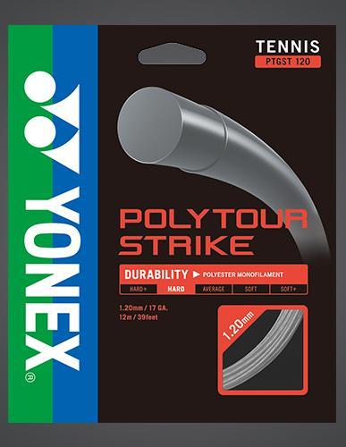 Yonex Poly Tour Strike 120 17g Black Tennis 12M String Set Tennis Strings Yonex 