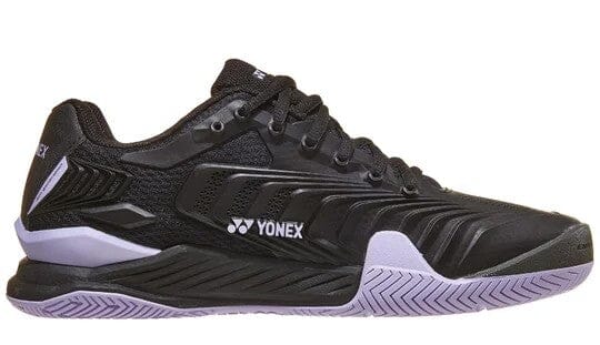 Yonex Power Cushion Eclipsion 4 Unisex Tennis Shoes Black Purple Men's Tennis Shoes Yonex 8.0 Men's / 9.5 Women's 