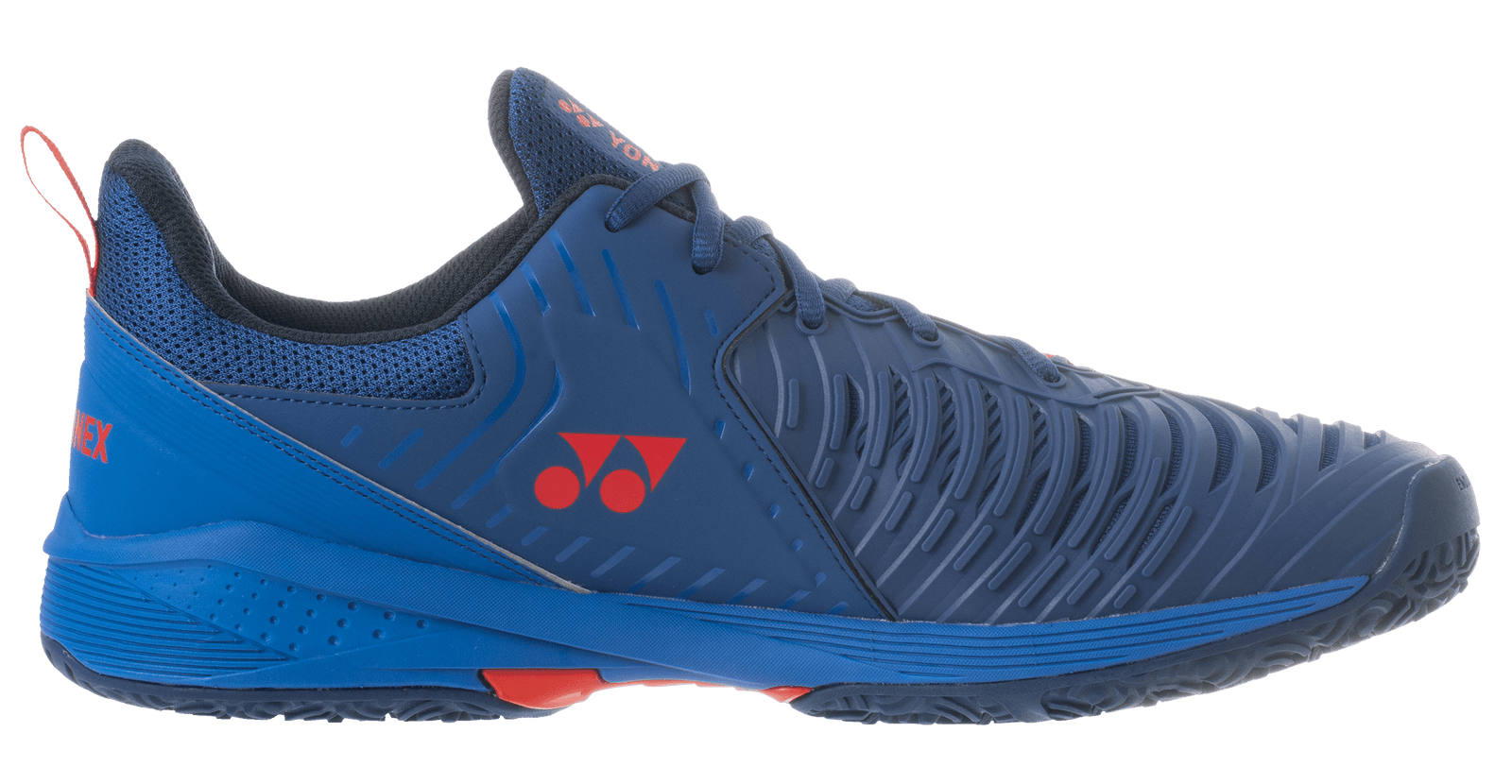Yonex Power Cushion Sonicage 3 Unisex Tennis Clay Court Shoe Navy-Red Men's Tennis Shoes Yonex 