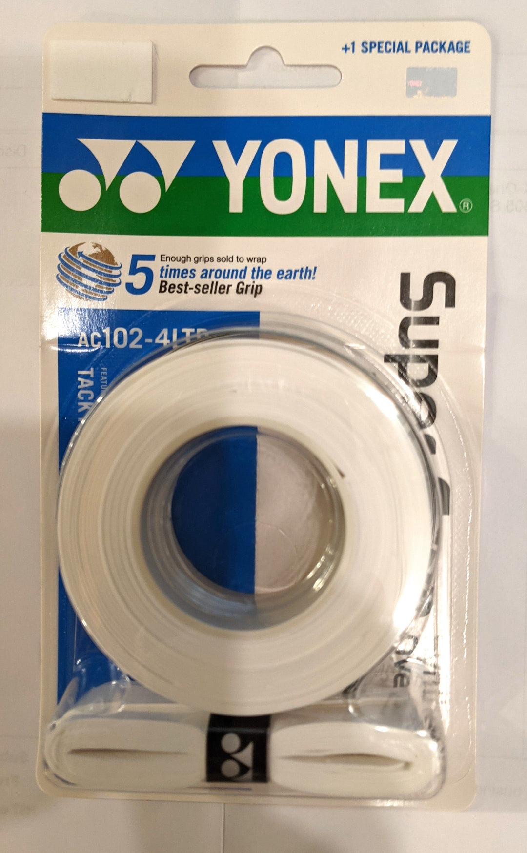 Yonex Super Grap grips AC-102-4LTD 4-pack Grips Yonex White 